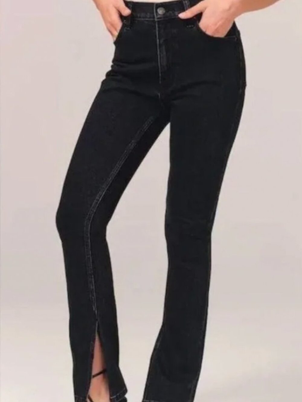 Abercrombie High Rise Skinny Jean with Vent Hem